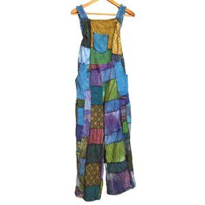 Colorful Boho Patchwork Jumpsuit OS
